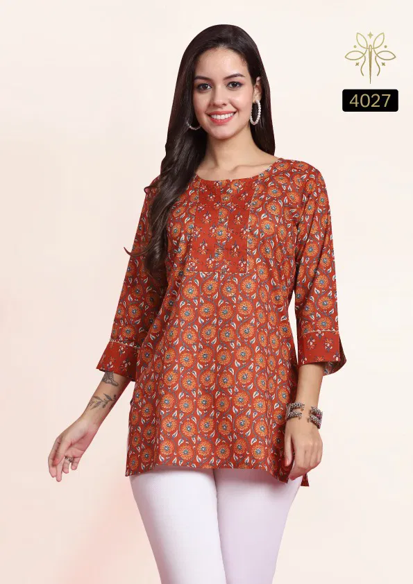 Akshara By Rajnandini Pure Cotton Printed Ladies Top Wholesale Market In Surat
